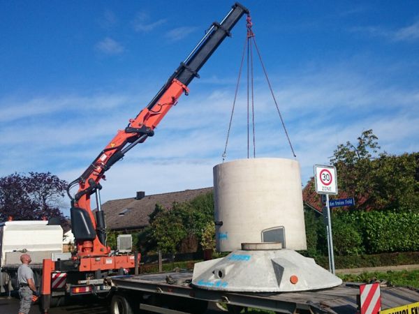 Zisternen Anlieferung